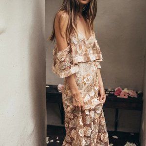 Alice McCall Northern Lights Gold Shimmer Dress